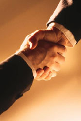 shaking hands